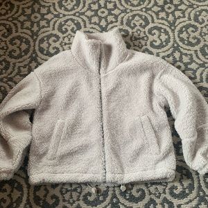 Lululemon full zip cinchable textured jacket
